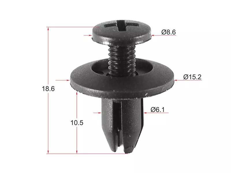 Клипса HONDA/NISSAN/ISUZU/KIA (Продажа по 10шт) - Артикул STM10540 - Производитель Sat - Фото, Отзывы, Цены 