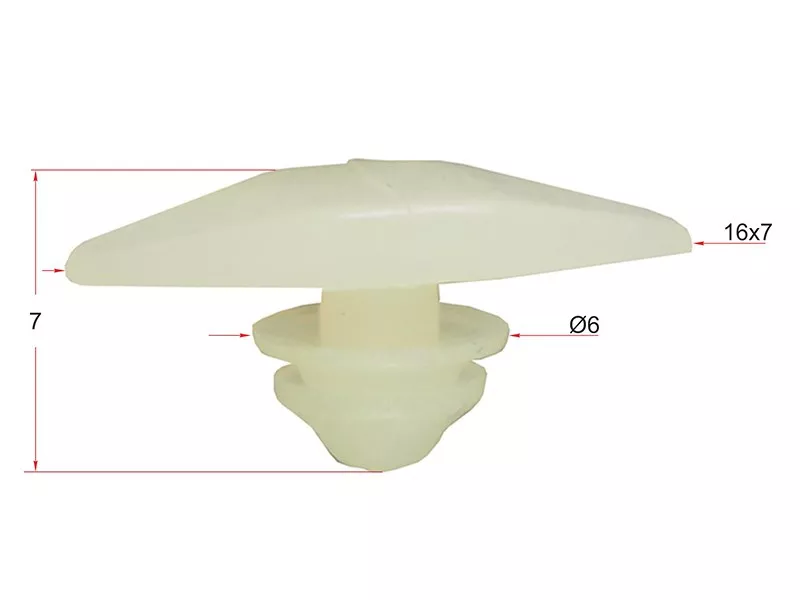 Клипса фиксатор HONDA (Продажа по 10шт) - Артикул STM10589 - Производитель Sat - Фото, Отзывы, Цены 