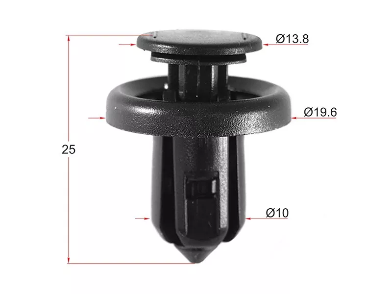 Клипса защита бампера HONDA (Продажа по 10шт) - Артикул STM10596 - Производитель Sat - Фото, Отзывы, Цены 