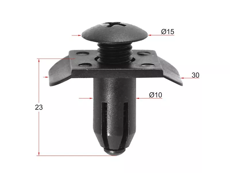 Клипса бампера MAZDA/NISSAN/KIA/HYUNDAI (Продажа по 10шт) - Артикул STM10617 - Производитель Sat - Фото, Отзывы, Цены 