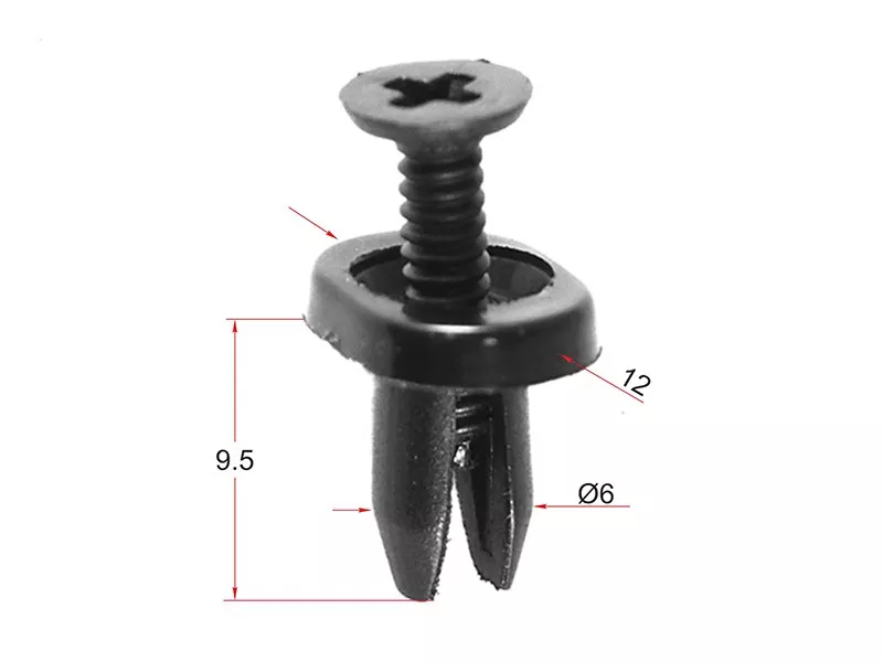 Клипса крепления бампера FORD/MAZDA (Продажа по 10шт) - Артикул STM10640 - Производитель Sat - Фото, Отзывы, Цены 