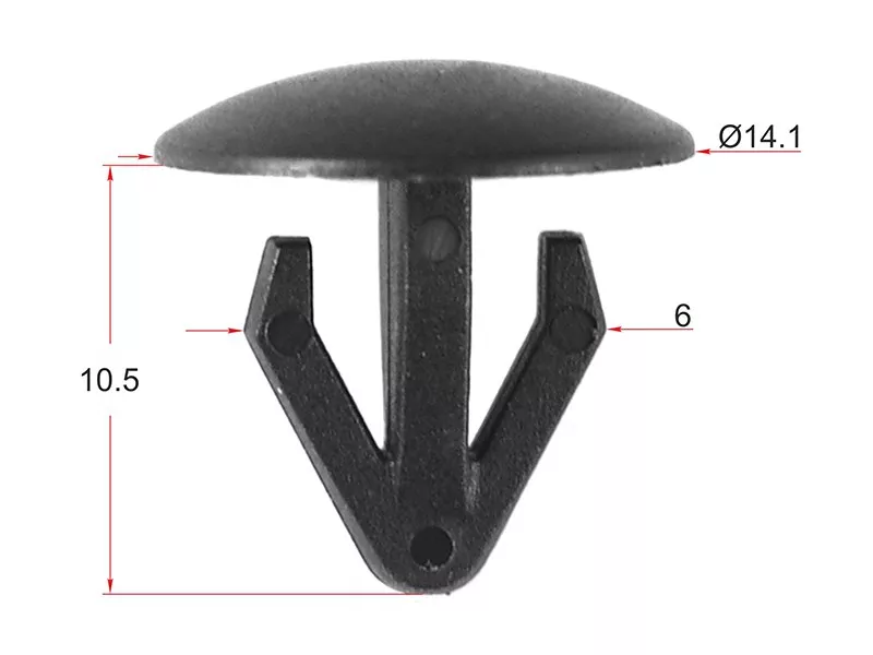 Клипса обшивки NISSAN (Продажа по 10шт) - Артикул STM10660 - Производитель Sat - Фото, Отзывы, Цены 