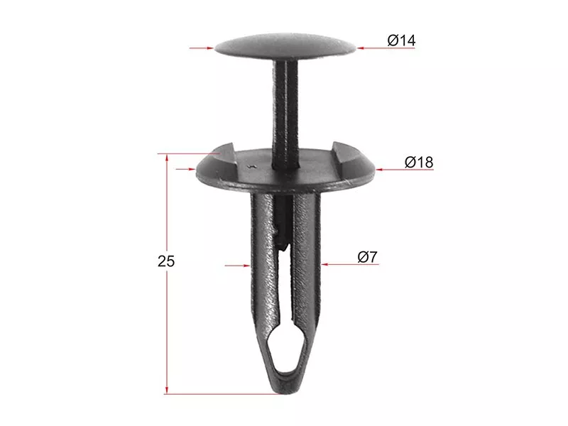 Клипса FORD (Продажа по 10шт) - Артикул STM10719 - Производитель Sat - Фото, Отзывы, Цены 