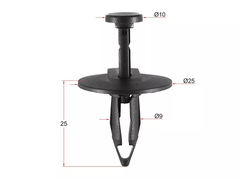 Клипса крепёжная FORD/CHRYSLER (Продажа по 10шт) - Артикул STM10720 - Производитель Sat - Фото, Отзывы, Цены 