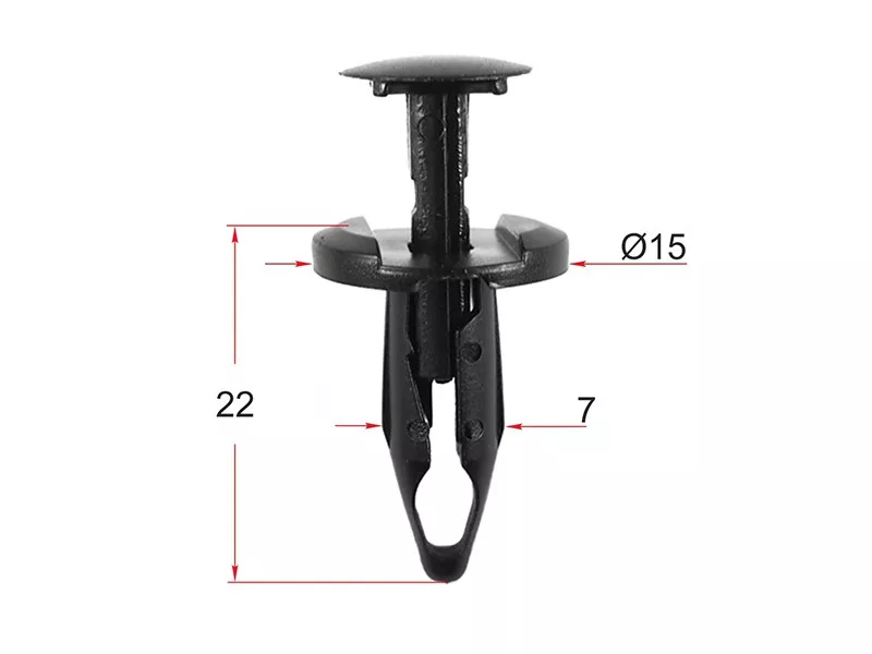 Клипса молдинга GM (Продажа по 10шт) - Артикул STM10725 - Производитель Sat - Фото, Отзывы, Цены 