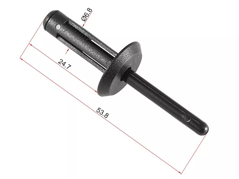 Клипса заклепка GM/FORD (Продажа по 10шт) - Артикул STM10836 - Производитель Sat - Фото, Отзывы, Цены 