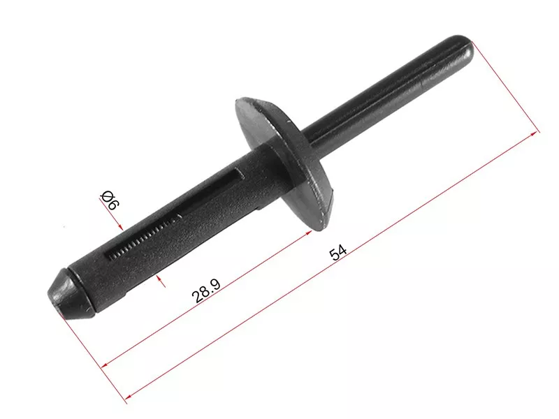 Клипса заклепка GM/FORD (Продажа по 10шт) - Артикул STM10837 - Производитель Sat - Фото, Отзывы, Цены 