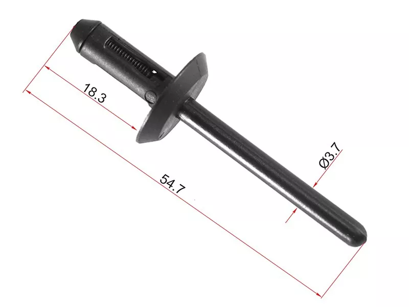 Клипса заклепка GM/FORD (Продажа по 10шт) - Артикул STM10838 - Производитель Sat - Фото, Отзывы, Цены 