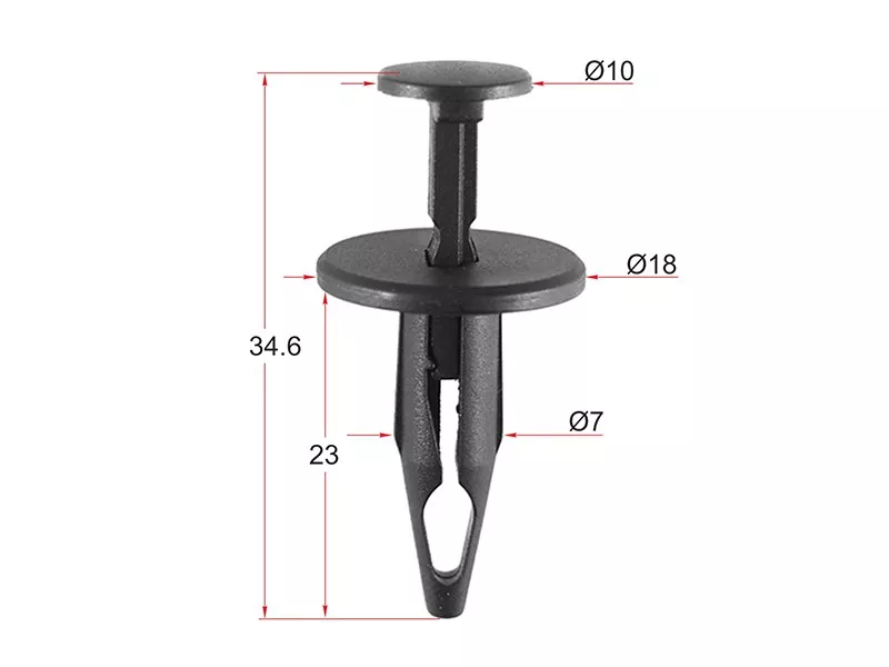 Клипса защиты бампера GM (Продажа по 10шт) - Артикул STM10847 - Производитель Sat - Фото, Отзывы, Цены 