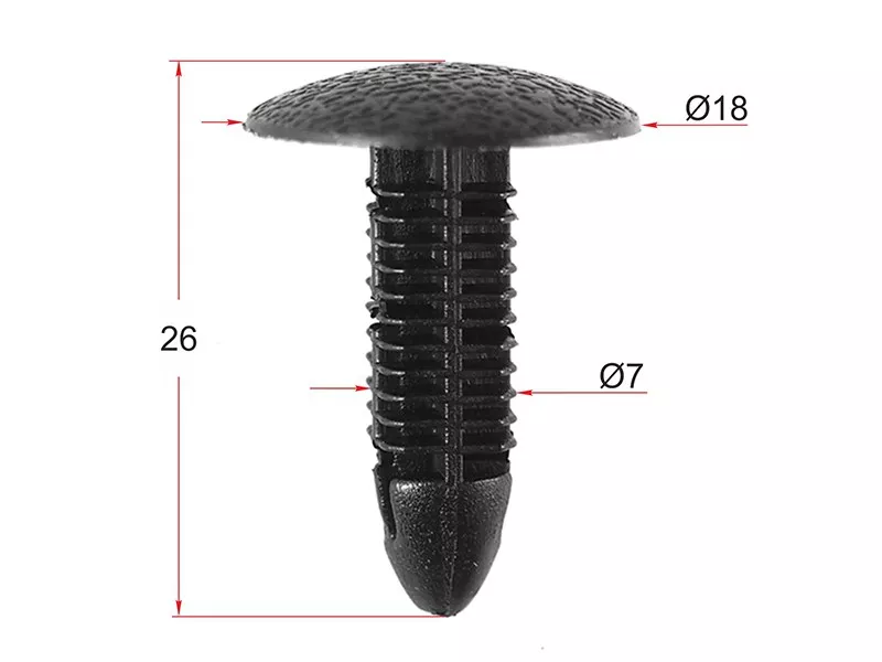 Клипса обшивки GM/DAEWOO/ISUZU (Продажа по 10шт) - Артикул STM10865 - Производитель Sat - Фото, Отзывы, Цены 