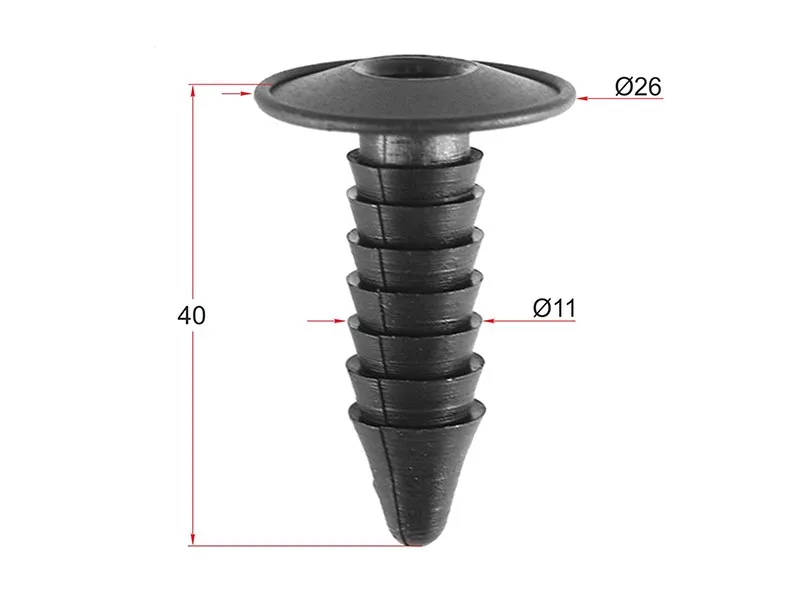 Клипса обшивки капота GM (Продажа по 10шт) - Артикул STM10895 - Производитель Sat - Фото, Отзывы, Цены 