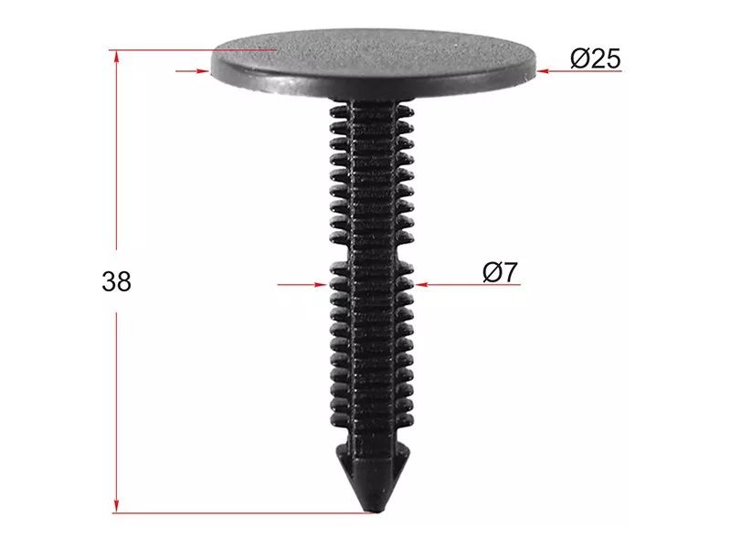 Клипса обшивки GM (Продажа по 10шт) - Артикул STM10898 - Производитель Sat - Фото, Отзывы, Цены 