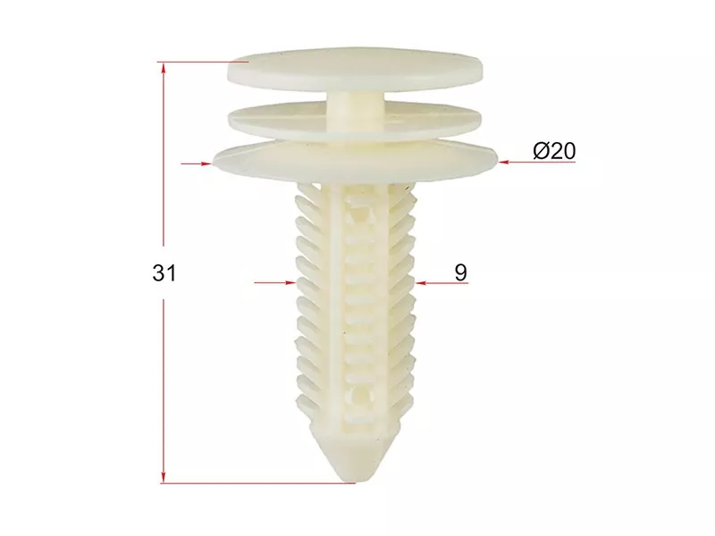 Клипса обшивки двери GM (Продажа по 10шт) - Артикул STM10901 - Производитель Sat - Фото, Отзывы, Цены 