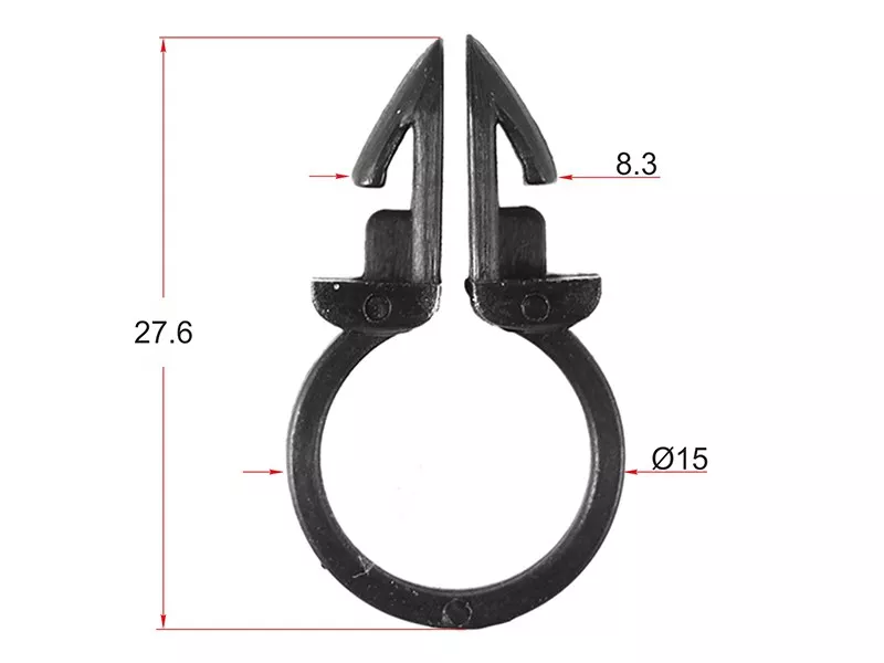 Клипса трубки эл. проводки d=13 (Продажа по 10шт) - Артикул STM11427 - Производитель Sat - Фото, Отзывы, Цены 