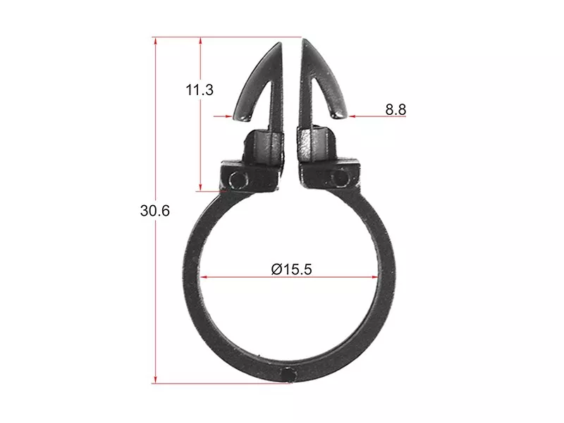 Клипса трубки эл. проводки d=16 (Продажа по 10шт) - Артикул STM11442 - Производитель Sat - Фото, Отзывы, Цены 