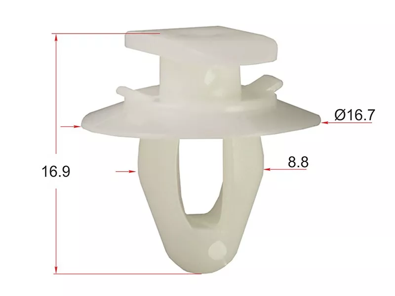 Клипса молдинга (Продажа по 10шт) - Артикул STM11451 - Производитель Sat - Фото, Отзывы, Цены 