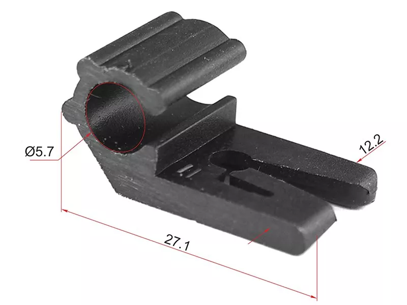 Клипса трубки эл. проводки (1 шт.) - Артикул STM11480 - Производитель Sat - Фото, Отзывы, Цены 