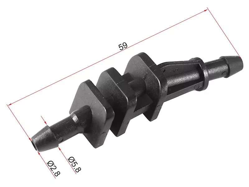 Клипса cоединитель трубок (1 шт.) - Артикул STM11487 - Производитель Sat - Фото, Отзывы, Цены 