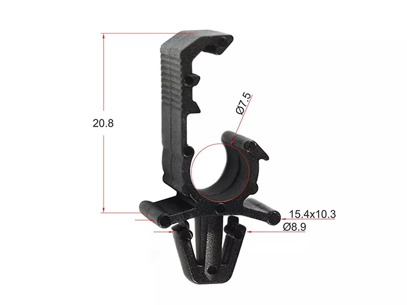 Клипса трубки эл. проводки (Продажа по 10шт) - Артикул STM11514 - Производитель Sat - Фото, Отзывы, Цены 