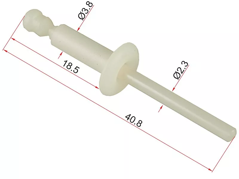 Клипса заклепка пластиковая (Продажа по 10шт) - Артикул STM11519 - Производитель Sat - Фото, Отзывы, Цены 