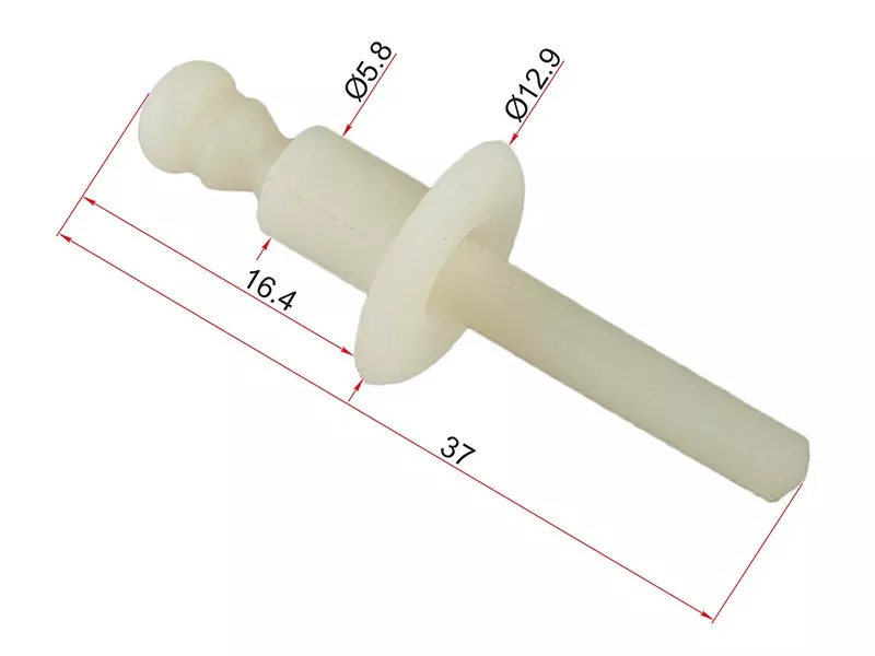 Клипса заклепка пластиковая (Продажа по 10шт) - Артикул STM11522 - Производитель Sat - Фото, Отзывы, Цены 