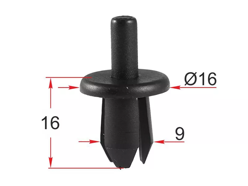 Клипса заклепка VOLVO (Продажа по 10шт) - Артикул STM12209 - Производитель Sat - Фото, Отзывы, Цены 