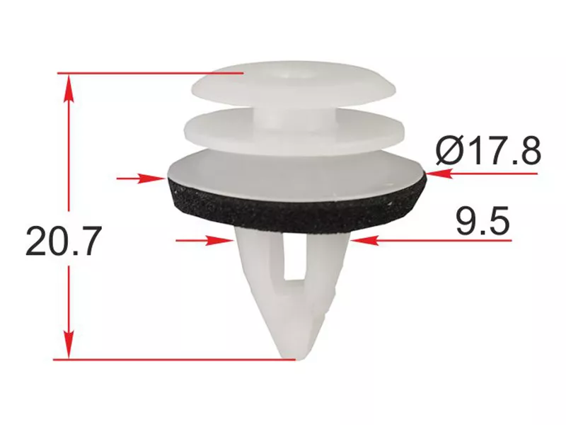 Клипса обшивки двери BMW/MINI (Продажа по 10шт) - Артикул STM12233 - Производитель Sat - Фото, Отзывы, Цены 