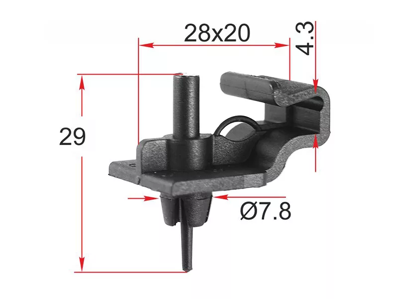 Клипса обшивки двери VAG (Продажа по 10шт) - Артикул STM12259 - Производитель Sat - Фото, Отзывы, Цены 