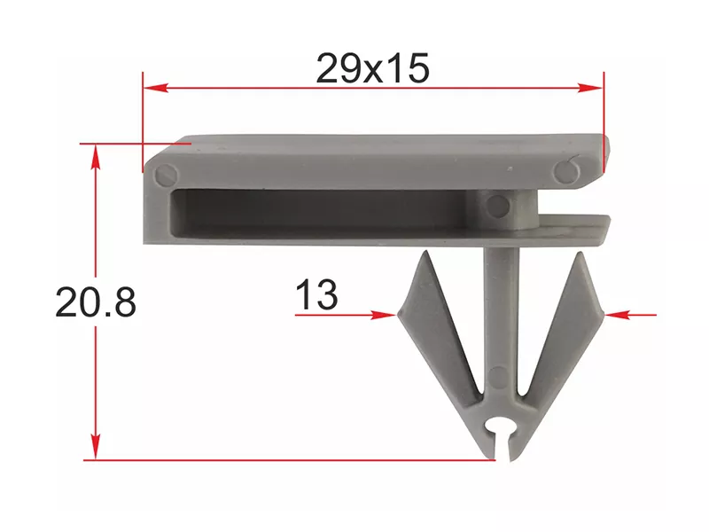 Клипса молдинга кузова GM (Продажа по 10шт) - Артикул STM12281 - Производитель Sat - Фото, Отзывы, Цены 