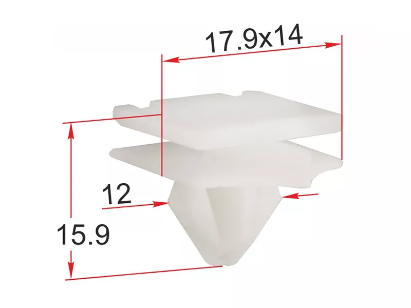 Клипса молдинга кузова GM (Продажа по 10шт) - Артикул STM12297 - Производитель Sat - Фото, Отзывы, Цены 