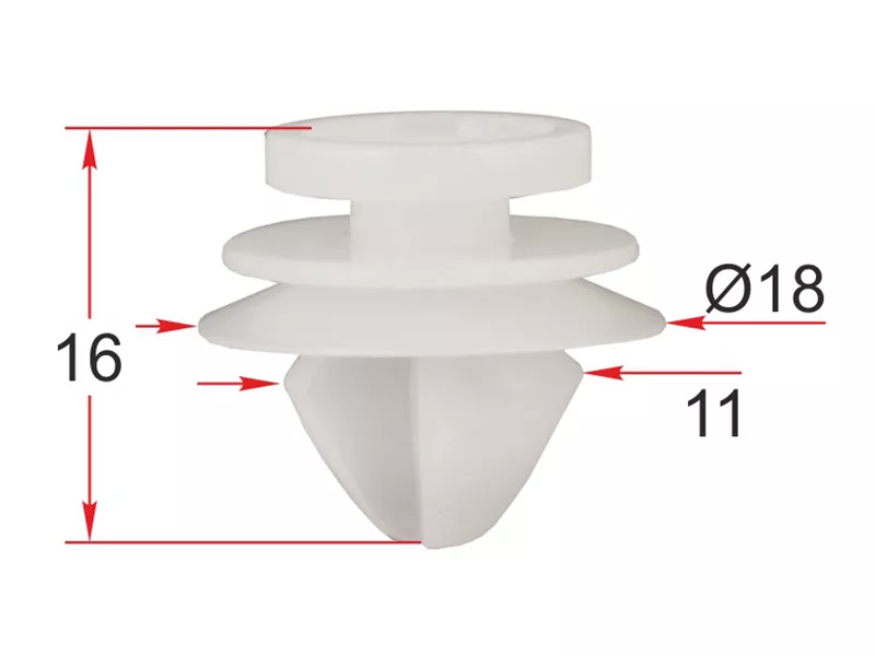 Клипса молдинга кузова LAND ROVER (Продажа по 10шт) - Артикул STM12321 - Производитель Sat - Фото, Отзывы, Цены 