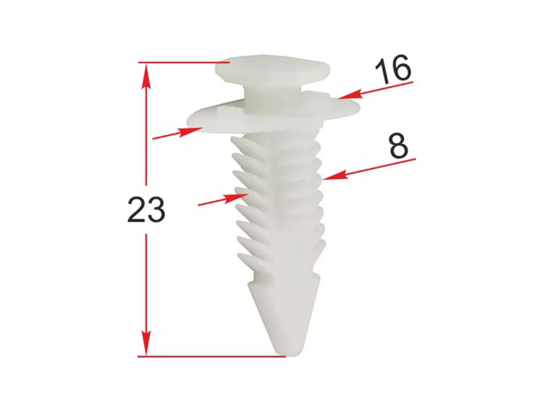 Клипса молдинга кузова GM (Продажа по 10шт) - Артикул STM12323 - Производитель Sat - Фото, Отзывы, Цены 