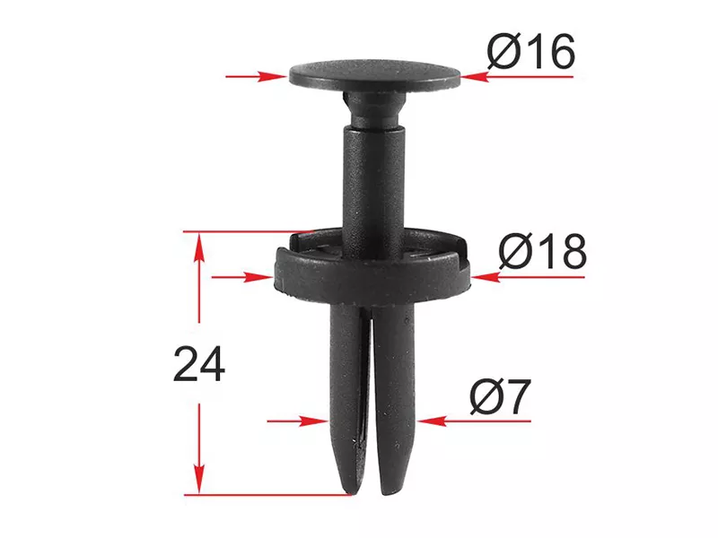 Клипса крепежная GM (Продажа по 10шт) - Артикул STM12335 - Производитель Sat - Фото, Отзывы, Цены 