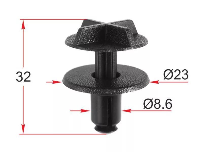 Клипса крепежная GM (Продажа по 10шт) - Артикул STM12336 - Производитель Sat - Фото, Отзывы, Цены 