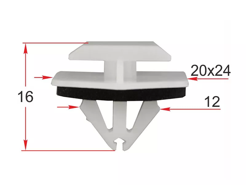 Клипса молдинга кузова FORD (Продажа по 10шт) - Артикул STM12337 - Производитель Sat - Фото, Отзывы, Цены 