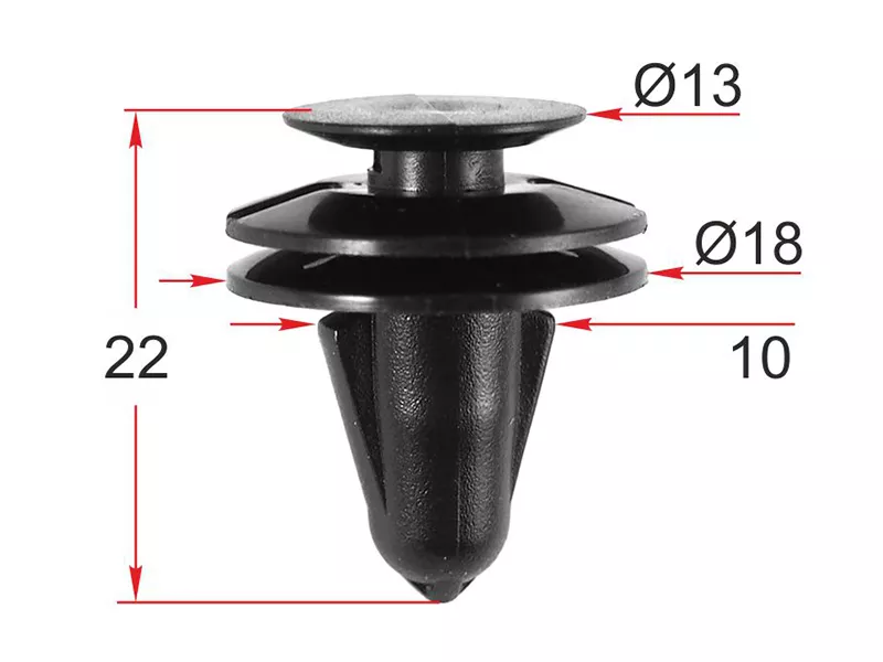 Клипса обшивки двери FORD (Продажа по 10шт) - Артикул STM12343 - Производитель Sat - Фото, Отзывы, Цены 