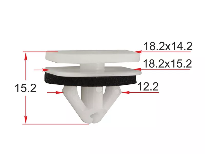 Клипса молдинга кузова FORD (Продажа по 10шт) - Артикул STM12364 - Производитель Sat - Фото, Отзывы, Цены 
