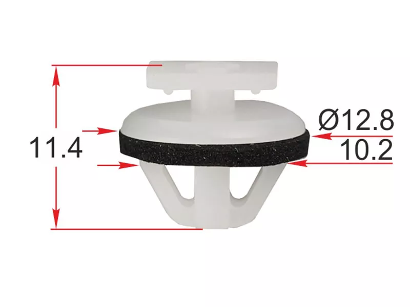 Клипса крепления порога NISSAN (Продажа по 10шт) - Артикул STM12389 - Производитель Sat - Фото, Отзывы, Цены 