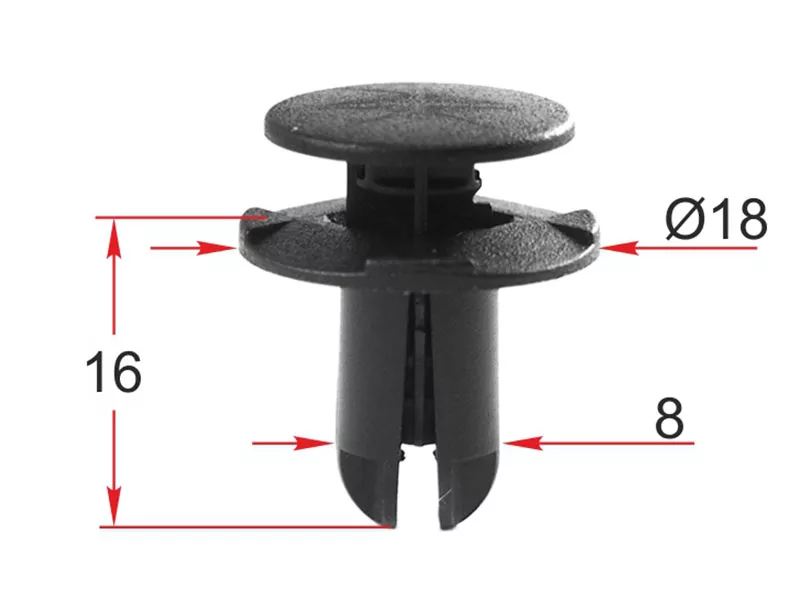 Клипса крепежная KIA/HYUNDAI (Продажа по 10шт) - Артикул STM12397 - Производитель Sat - Фото, Отзывы, Цены 