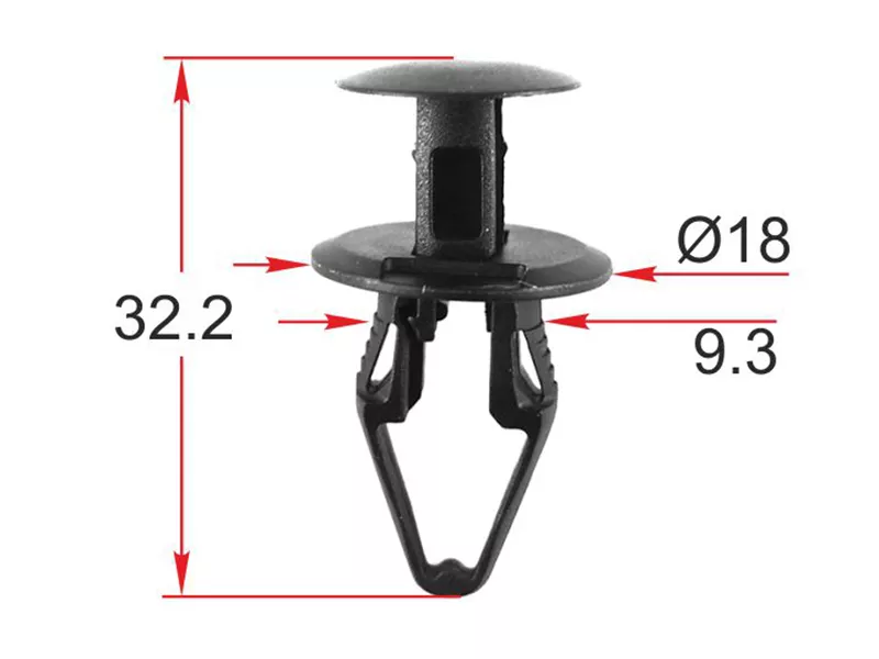 Клипса крепежная GM/JEEP (Продажа по 10шт) - Артикул STM12407 - Производитель Sat - Фото, Отзывы, Цены 