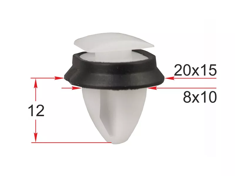 Клипса молдинга кузова CITROEN/FIAT (Продажа по 10шт) - Артикул STM12412 - Производитель Sat - Фото, Отзывы, Цены 