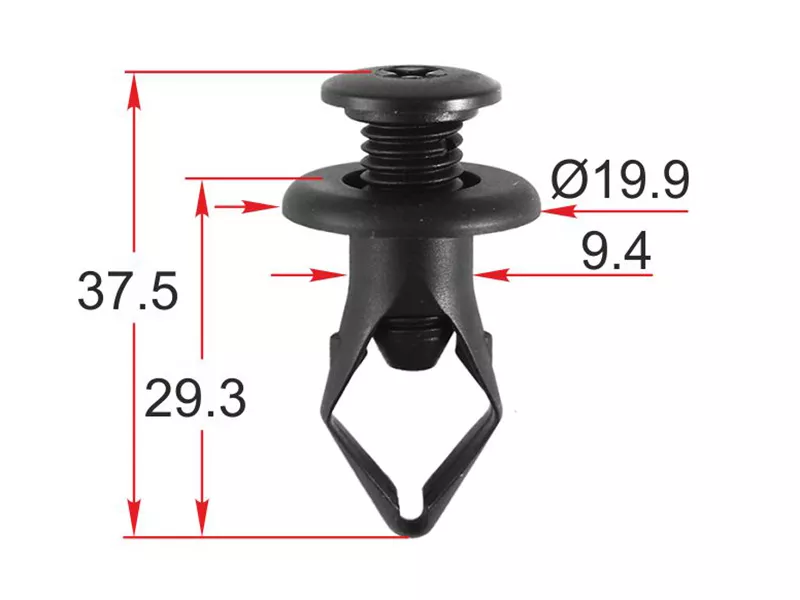 Клипса крепежная HYUINDAI/KIA (Продажа по 10шт) - Артикул STM12428 - Производитель Sat - Фото, Отзывы, Цены 