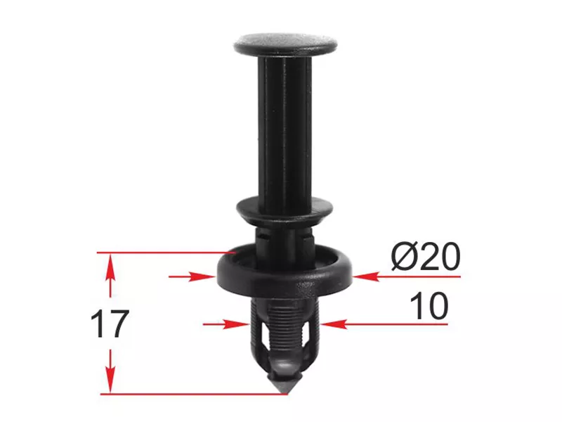 Клипса крепежная HONDA (Продажа по 10шт) - Артикул STM12435 - Производитель Sat - Фото, Отзывы, Цены 