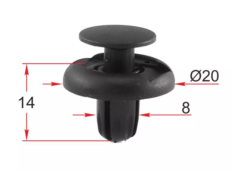 Клипса крепежная MERCEDES (Продажа по 10шт) - Артикул STM12442 - Производитель Sat - Фото, Отзывы, Цены 