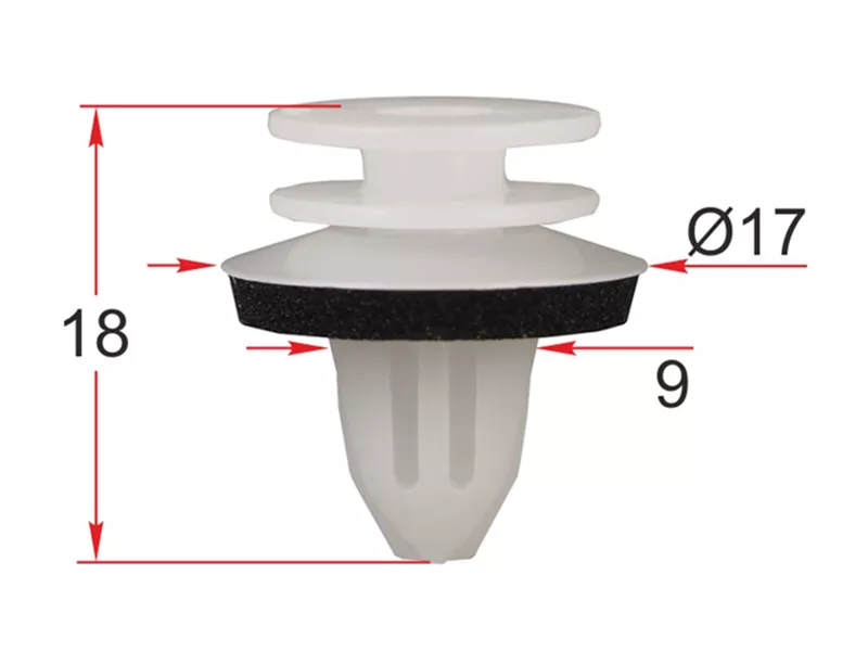 Клипса обшивки двери MERCEDES/VAG (Продажа по 10шт) - Артикул STM12448 - Производитель Sat - Фото, Отзывы, Цены 