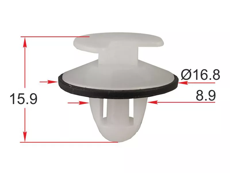 Клипса обшивки двери RENAULT/PEUGEOT (Продажа по 10шт) - Артикул STM12458 - Производитель Sat - Фото, Отзывы, Цены 