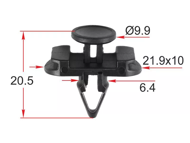Клипса крепежная VAG (Продажа по 10шт) - Артикул STM12461 - Производитель Sat - Фото, Отзывы, Цены 