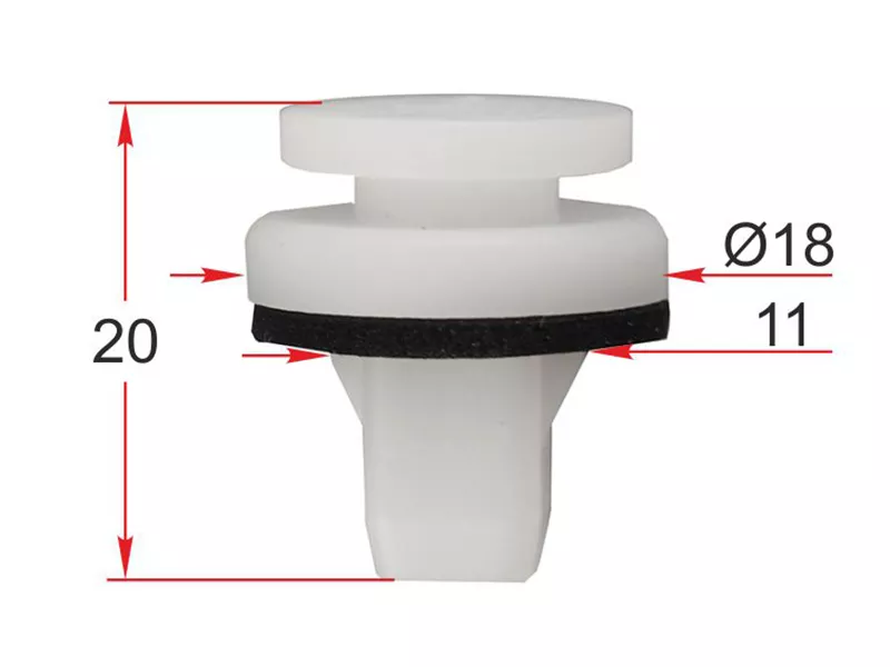 Клипса крепежная FORD (Продажа по 10шт) - Артикул STM12465 - Производитель Sat - Фото, Отзывы, Цены 