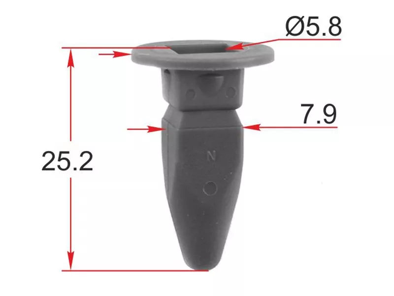 Клипса крепежная VAG (Продажа по 10шт) - Артикул STM12467 - Производитель Sat - Фото, Отзывы, Цены 