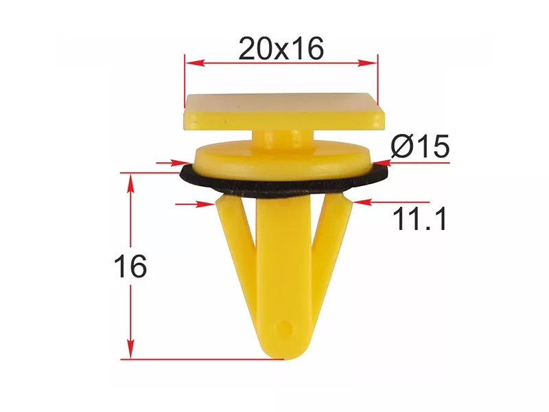 Клипса крепления молдинга порога HYUINDAI/KIA (Продажа по 10шт) - Артикул STM12468 - Производитель Sat - Фото, Отзывы, Цены 